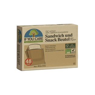 Sandwich & Snack Beutel aus Papier, 48 Stk.