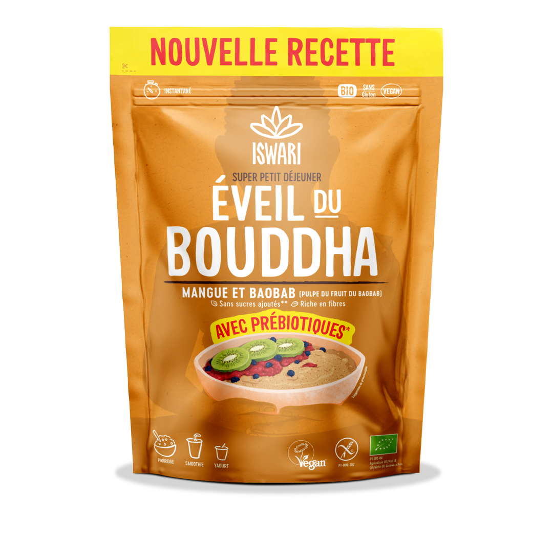 Petit déjeuner éveil du bouddha mangue & baobab bio