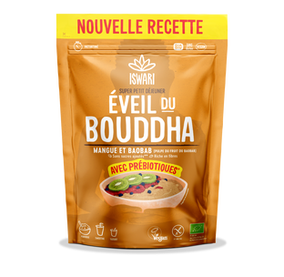 Petit déjeuner éveil du bouddha mangue & baobab bio