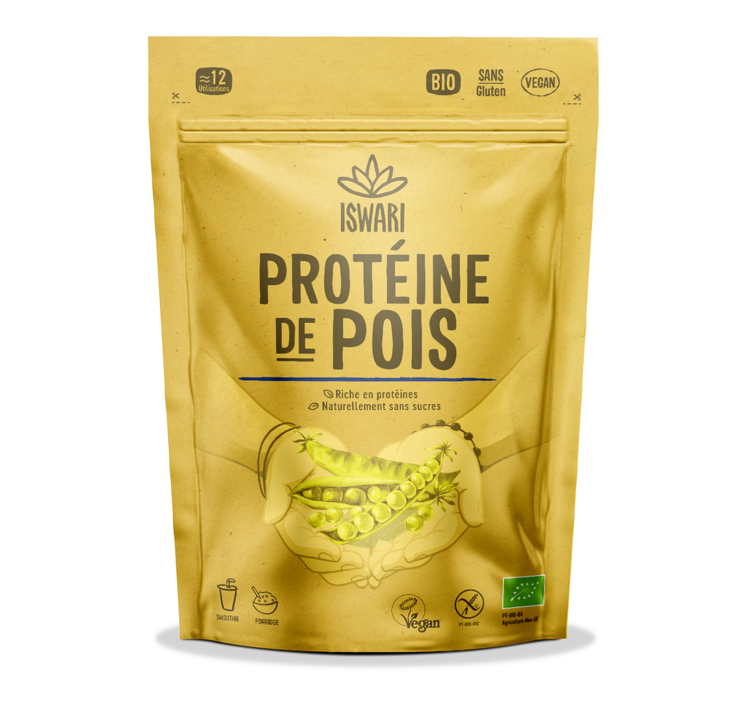 Protéines de pois jaunes bio