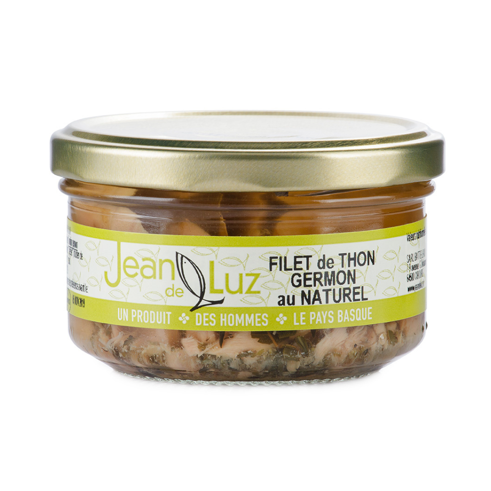 Filet de thon germon au naturel et au laurier
