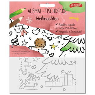Ausmal-Tischdecke Weihnachten