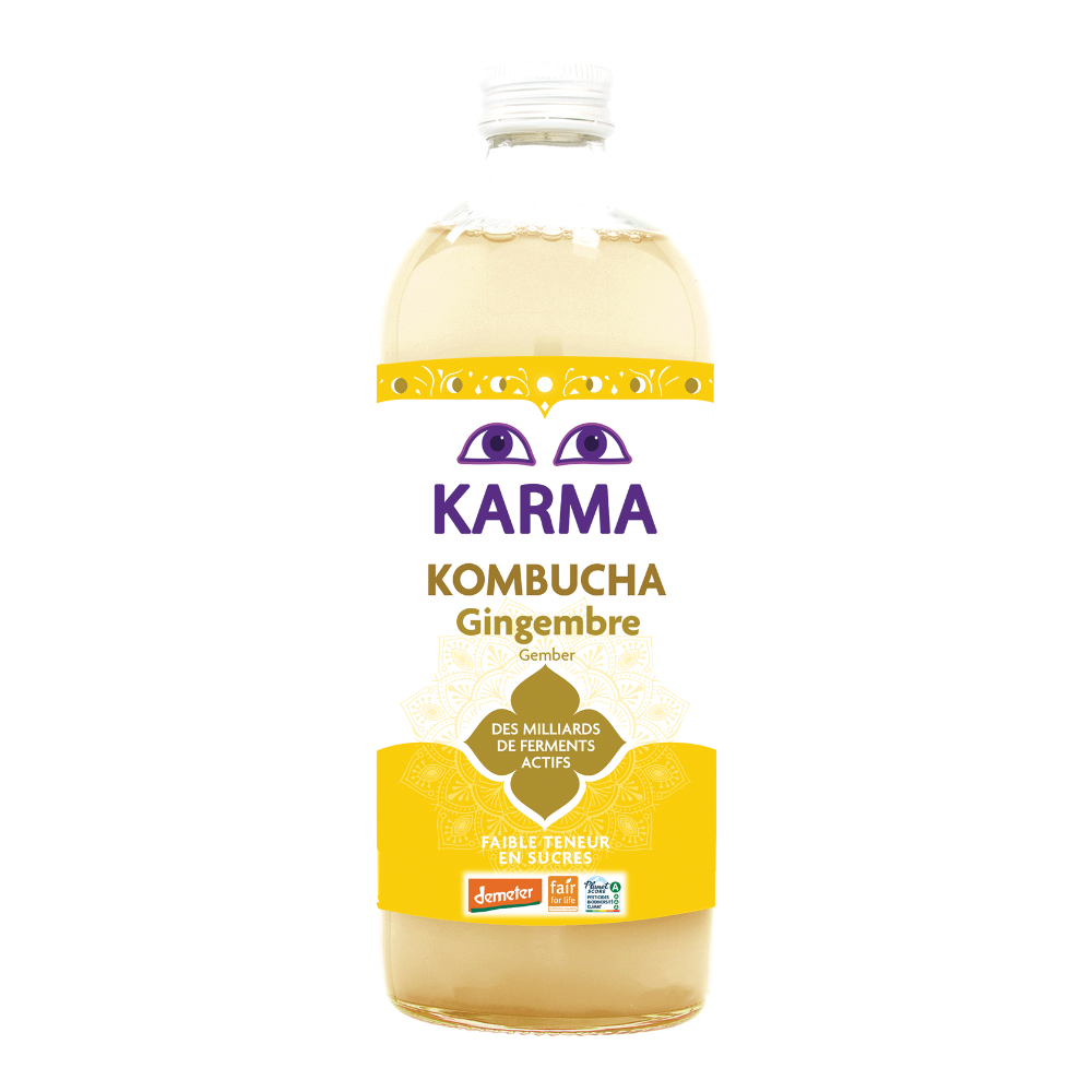 Kombucha au gingembre bio et équitable