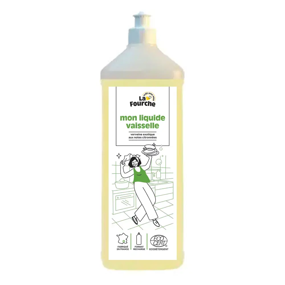 Liquide vaisselle concentré verveine certifié Ecodétergent - 1L