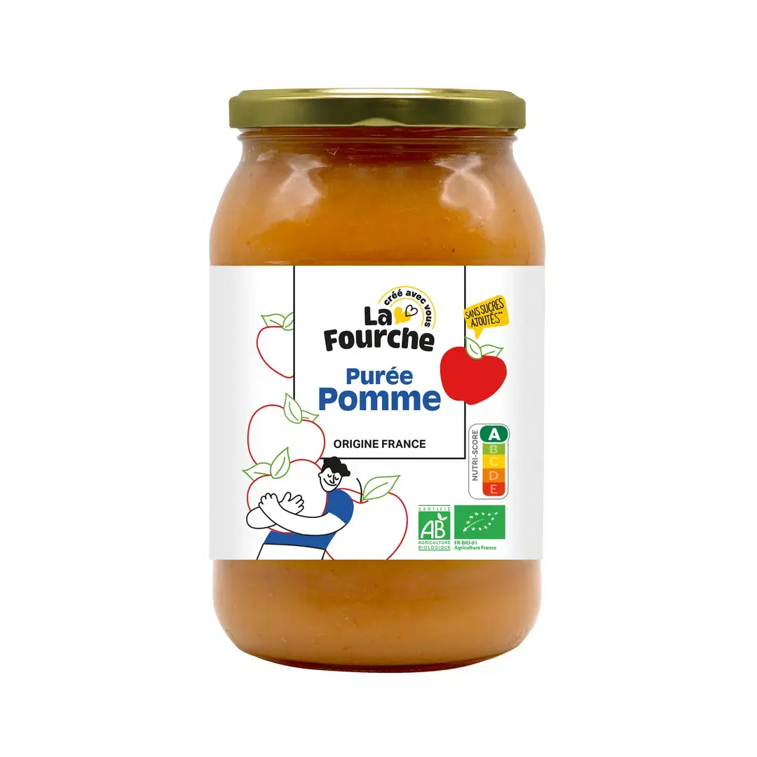 Purée pommes bio