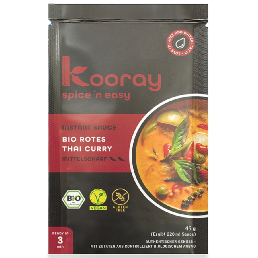 Bio Instantsauce Thai Curry rot