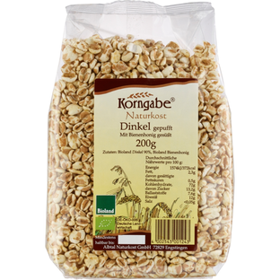 Bio Dinkel gepufft mit Honig