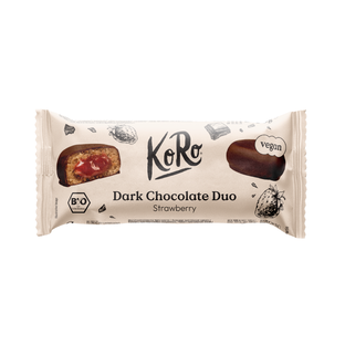 Bouchée de chocolat noir à la fraise bio