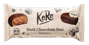 Bouchées de chocolat noir à la framboise bio