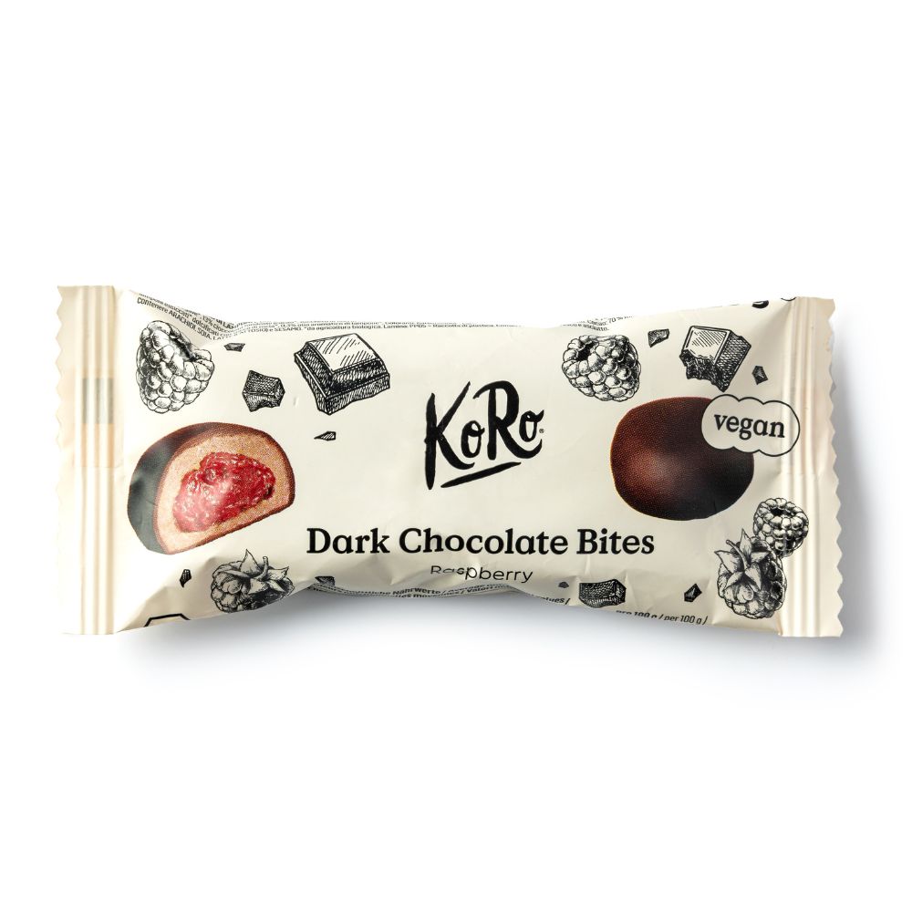 Bouchées Framboise Chocolat Noir Bio 2x20 g