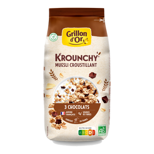 Krounchy 3 chocolats bio