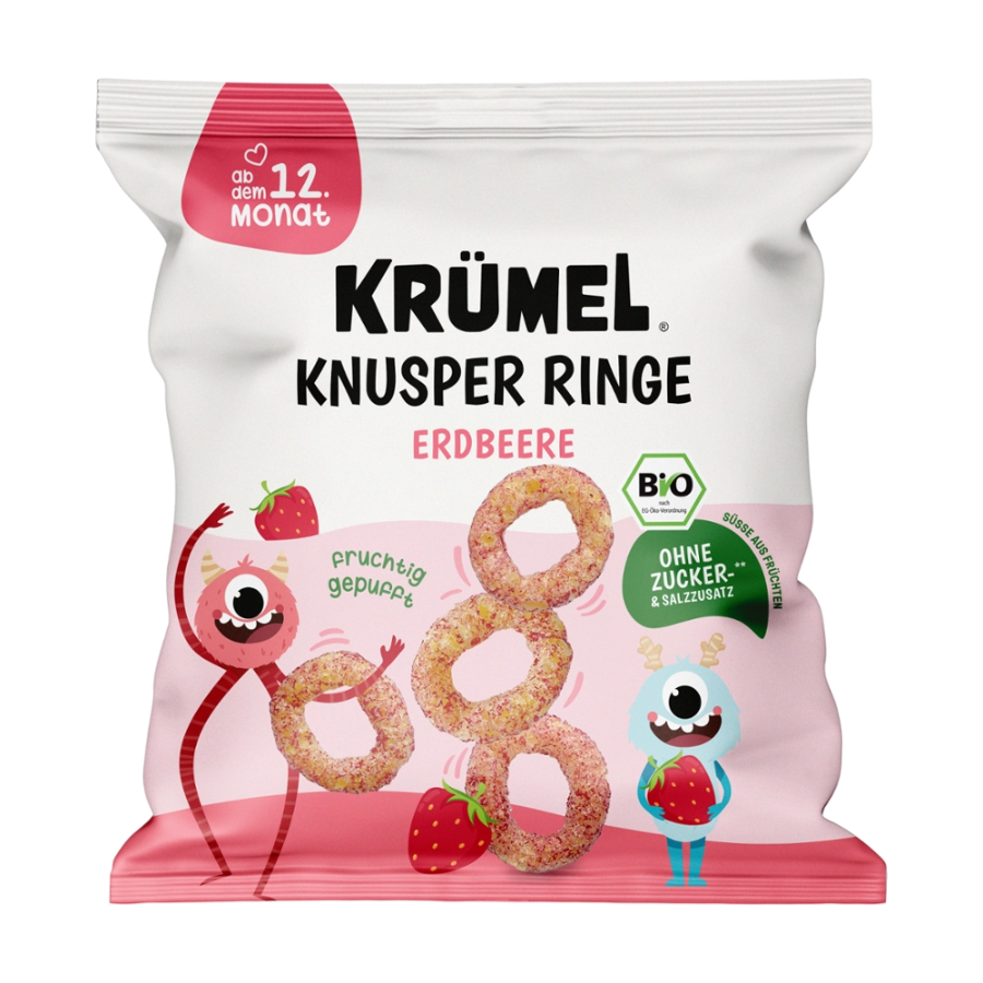 Bio Knusperringe Erdbeere