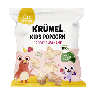 Bio Popcorn Erdbeer-Banane