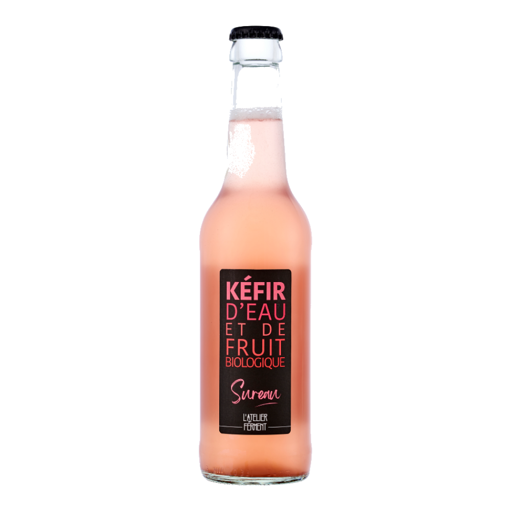Kéfir d'eau et de fruits sureau hibiscus bio