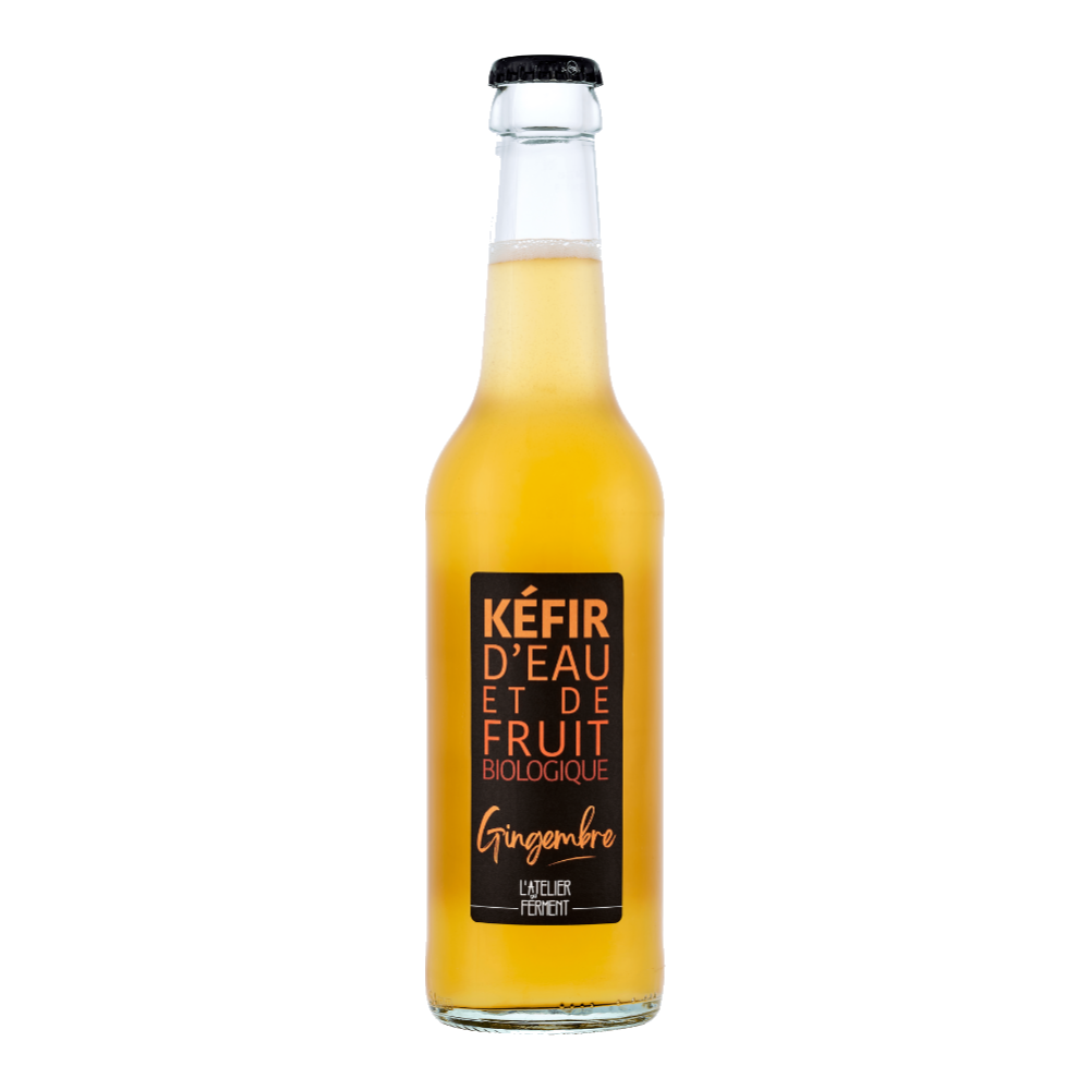 Kéfir d'eau et de fruits gingembre bio