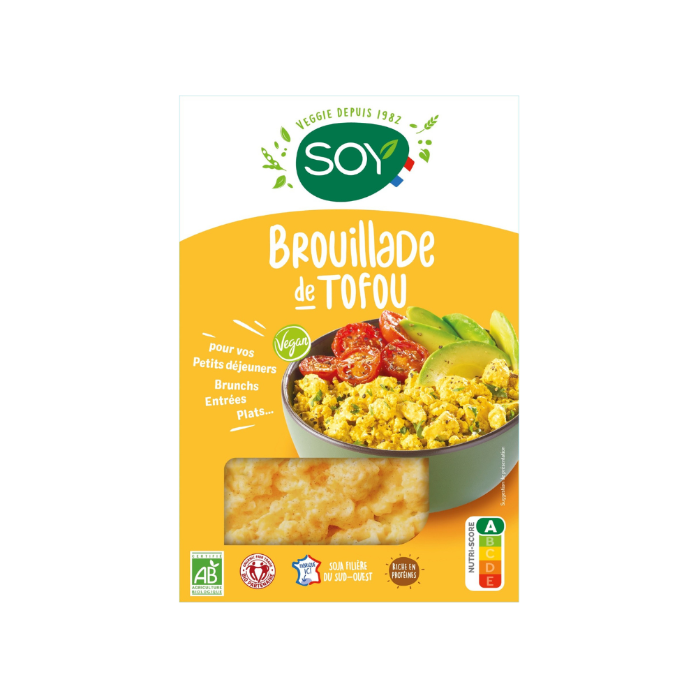Brouillade de tofou bio