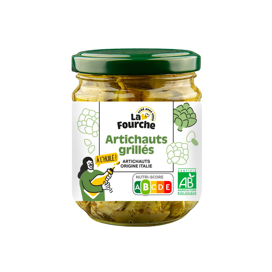 Artichauts grillés à l'huile bio - 190g
