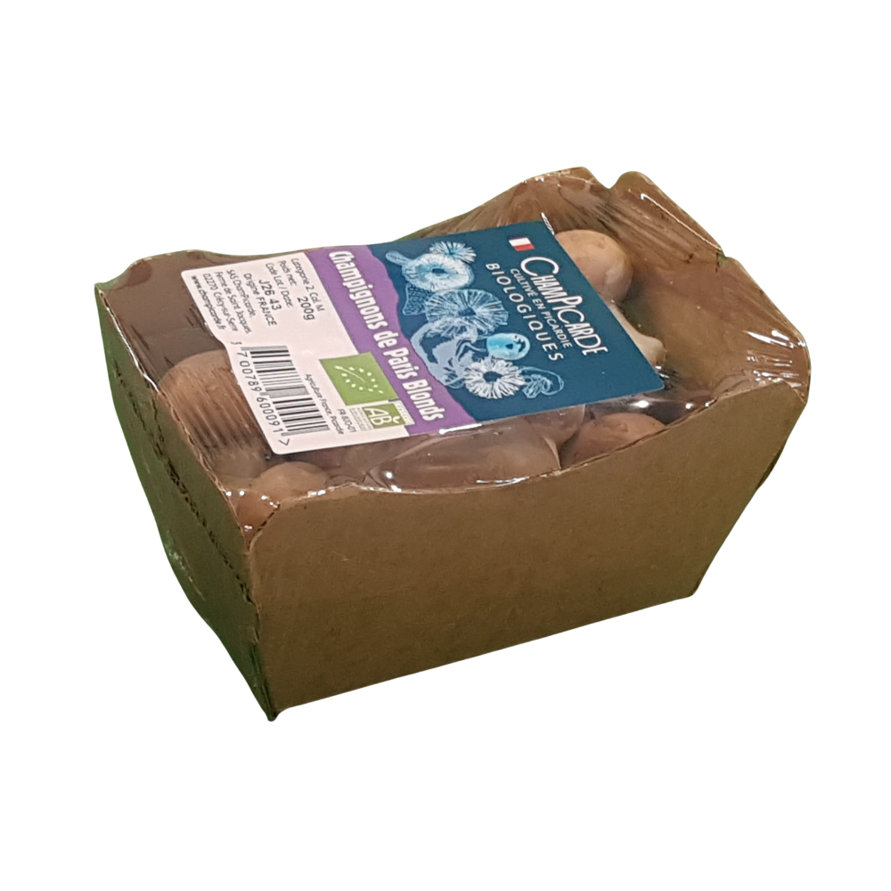 Barquette de Champignons de Paris Blonds Bio Origine France - 200g