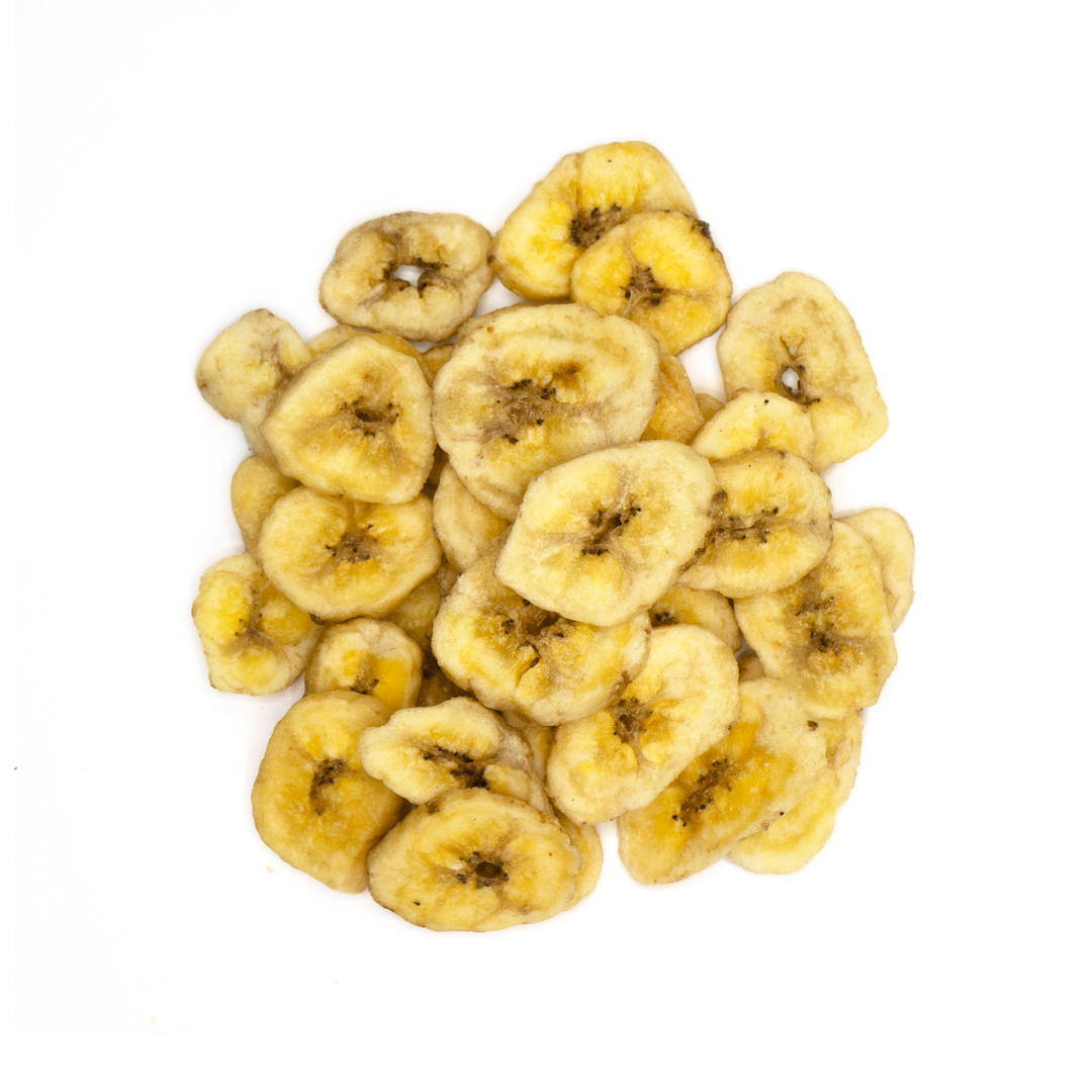 Chips de banane bio en sachet kraft