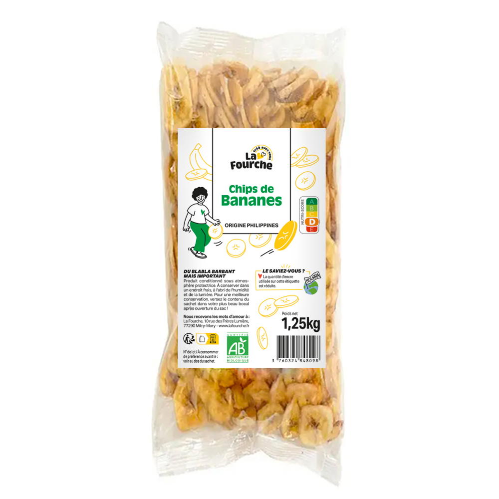 Chips de bananes bio