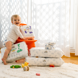 Couches Françaises T4+ (9 - 20 kg) avec matières d'origine naturelle x 44