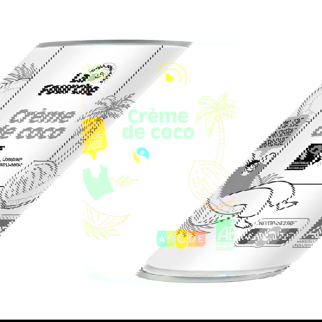 Crème de Coco (22% de M.G.) Bio et Equitable