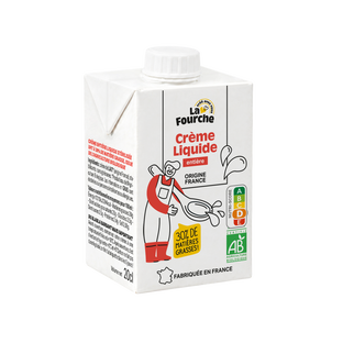 Crème entière liquide bio - 20cl