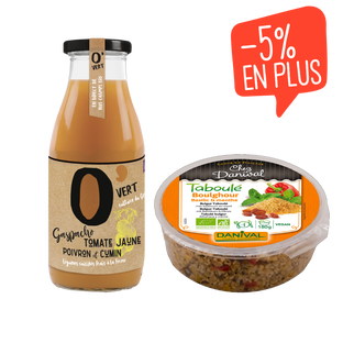 Panier gaspacho et taboulé bio