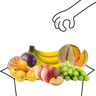 Grand panier de fruits bio - 4 à 5 personnes