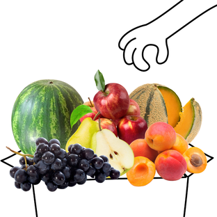 Grand Panier de Fruits Bio - 4 à 5 personnes