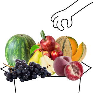Grand Panier de Fruits Bio - 4 à 5 personnes