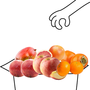 Grand panier de fruits bio - 4 à 5 personnes