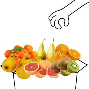 Grand panier de fruits bio - 4 à 5 personnes