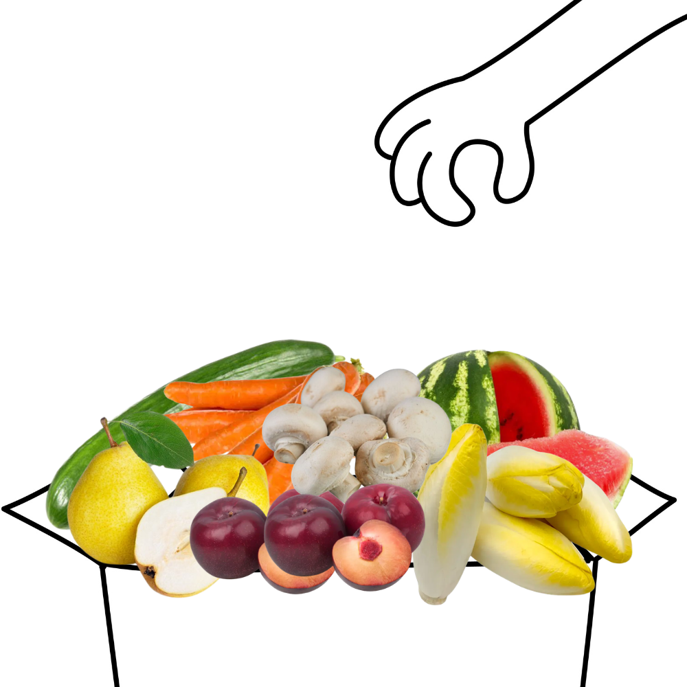 Grand panier de fruits et légumes bio - 3 à 4 personnes