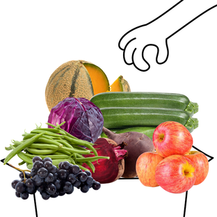 Grand Panier de Fruits et Légumes Bio - 3 à 4 personnes