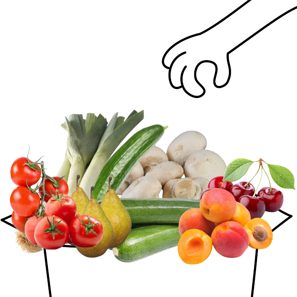 Grand panier de fruits et légumes bio - 3 à 4 personnes