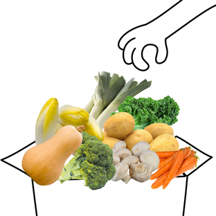 Grand panier de légumes bio - 4 à 5 personnes