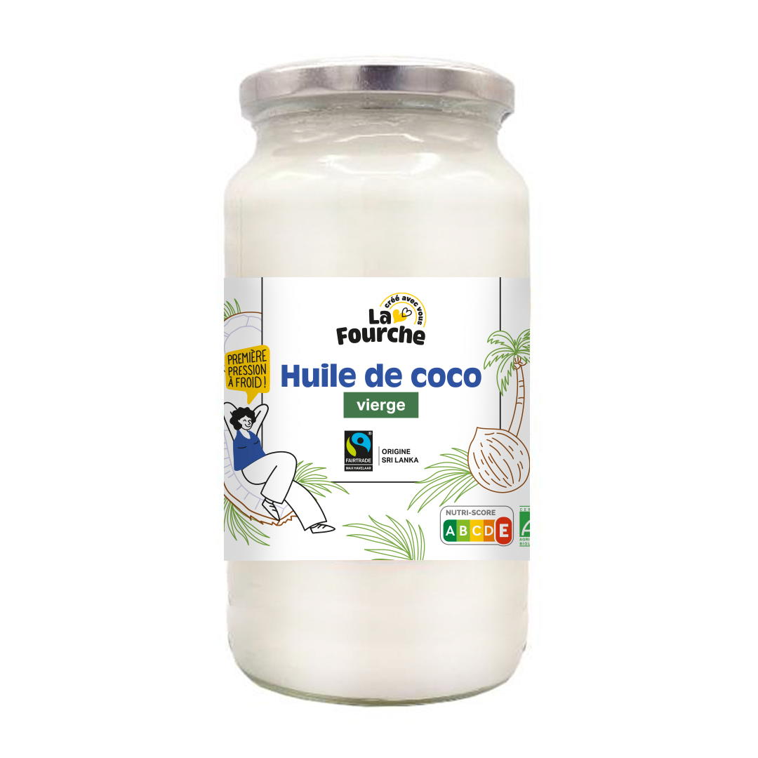 Huile de Coco Vierge Bio et Equitable
