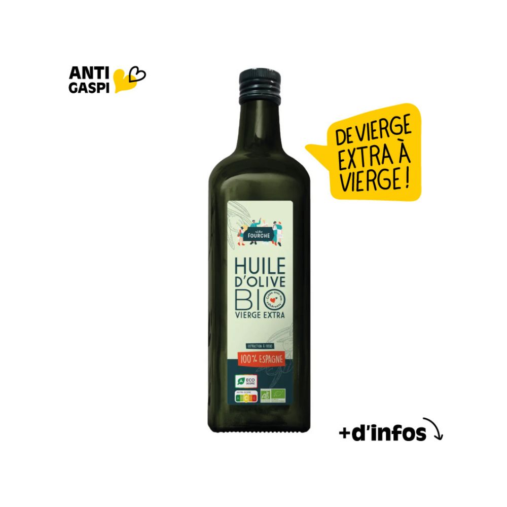 Huile d'olive vierge origine Espagne bio