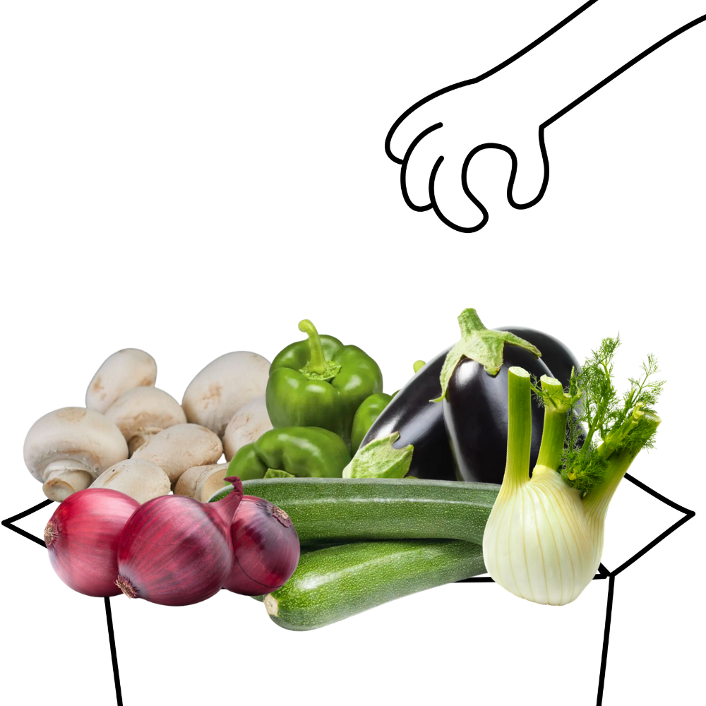 Panier barbecue végétarien bio
