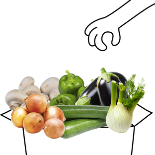 Panier barbecue végétarien bio