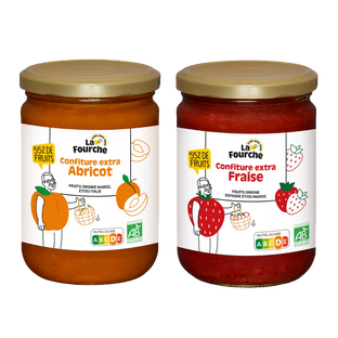 Panier confitures bio La Fourche