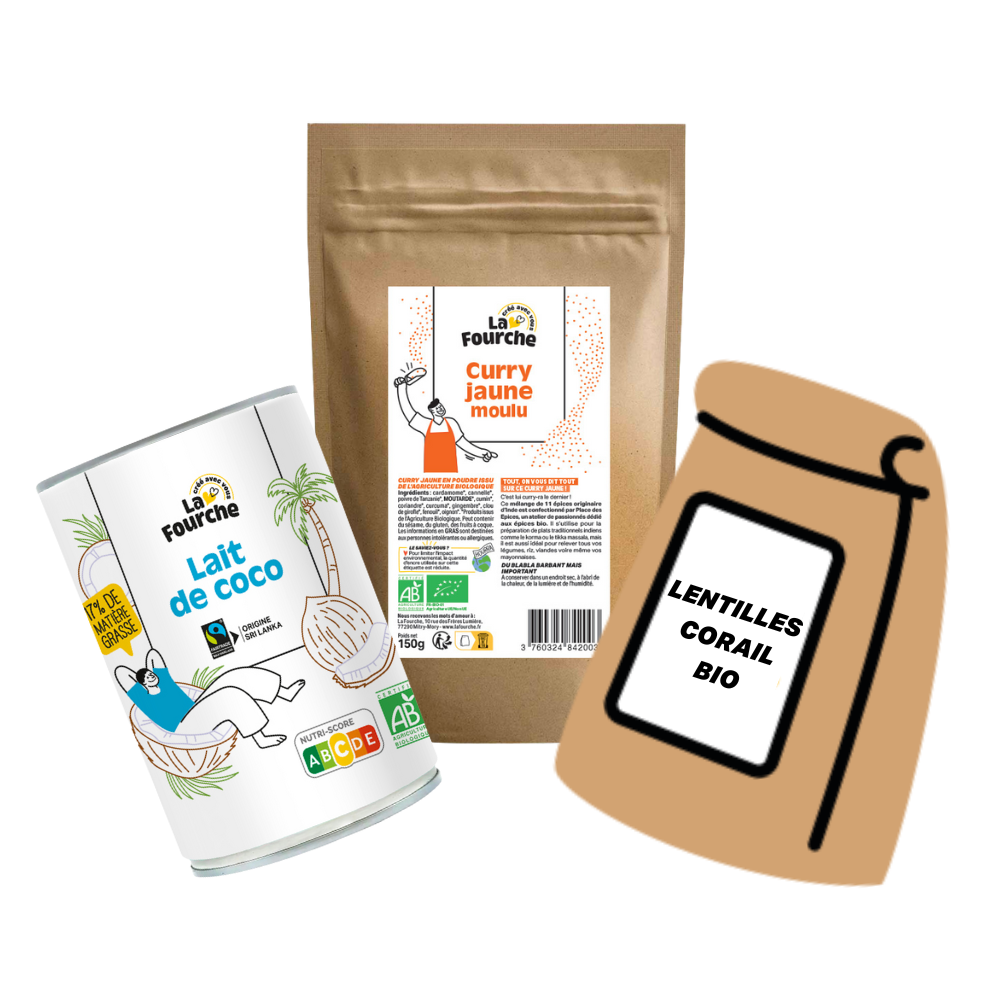 Panier dahl de lentilles bio La Fourche