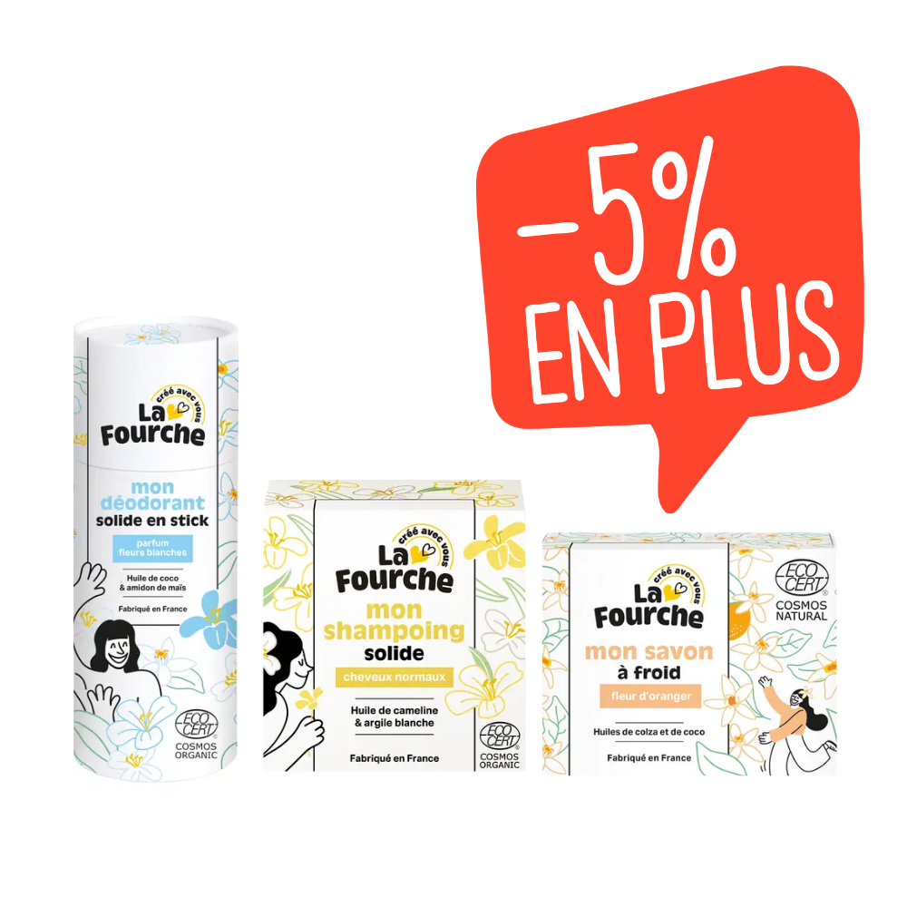 Panier de cosmétiques solides