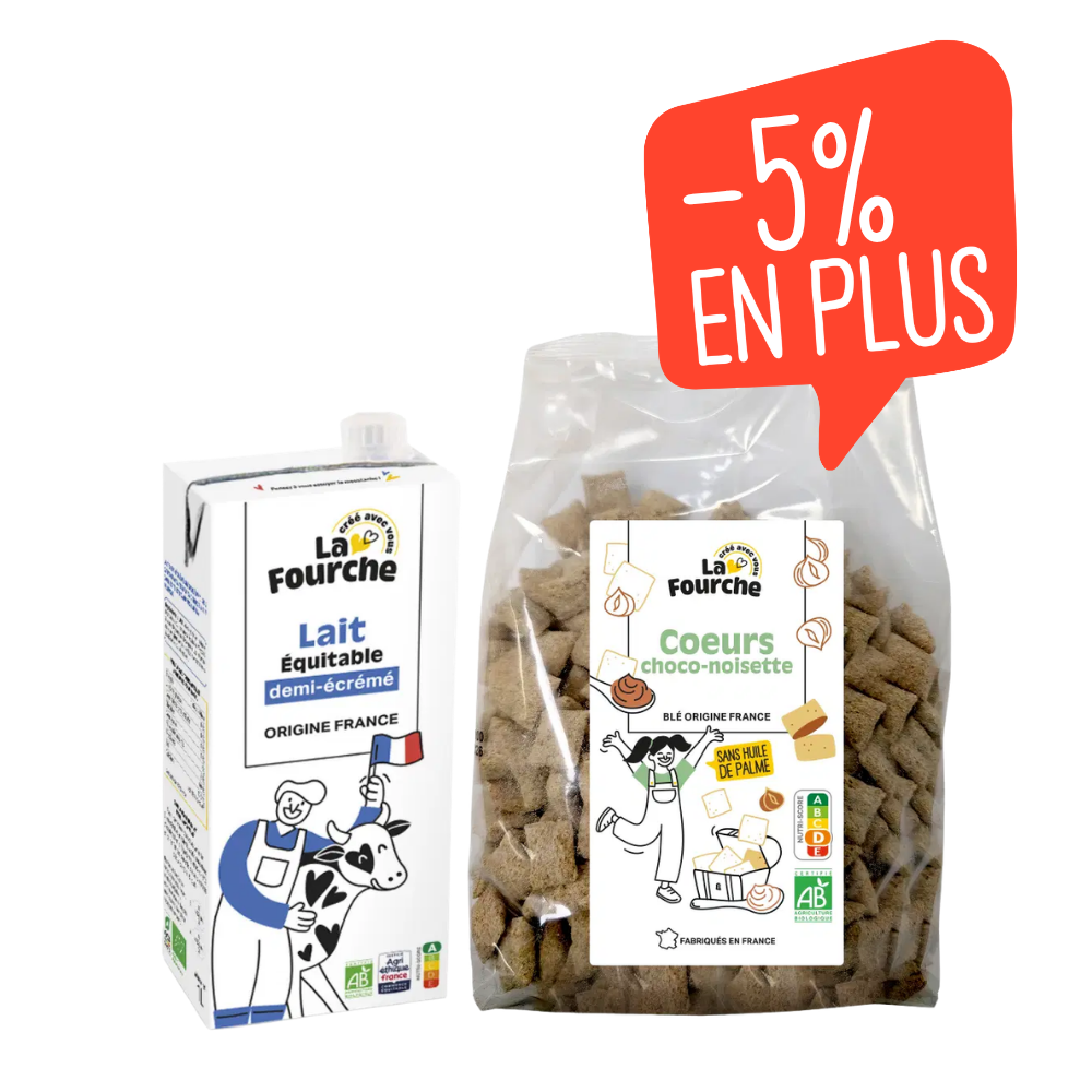 Panier duo céréales petit déjeuner bio