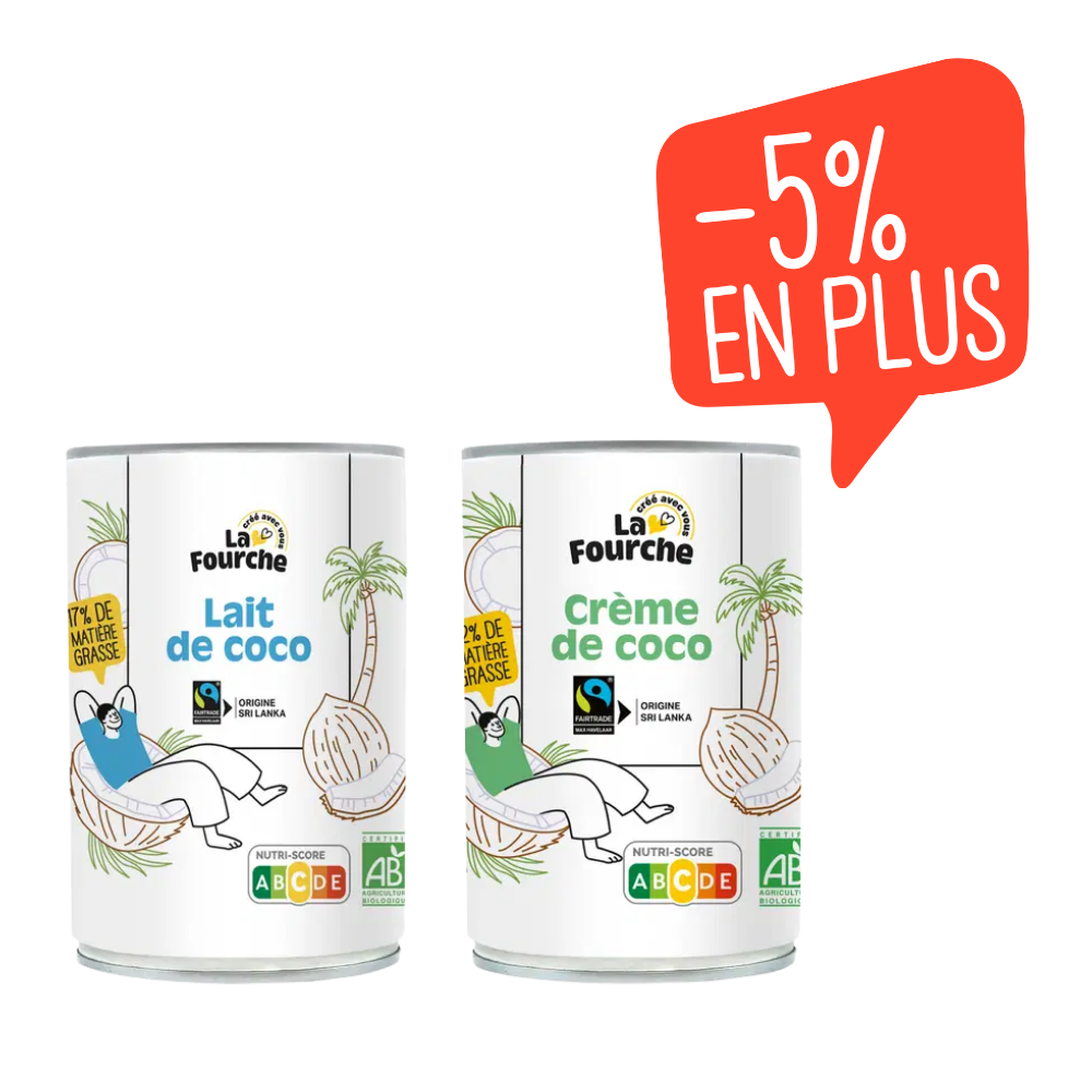 Panier duo coco bio et équitable La Fourche