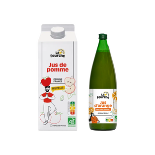 Panier duo de jus de fruits bio La Fourche