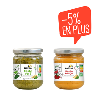 Panier duo de pestos bio La Fourche