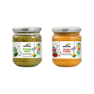 Panier duo de pestos vegan bio La Fourche