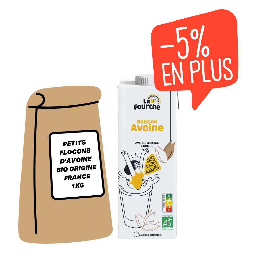 Panier duo porridge de flocons d'avoine bio